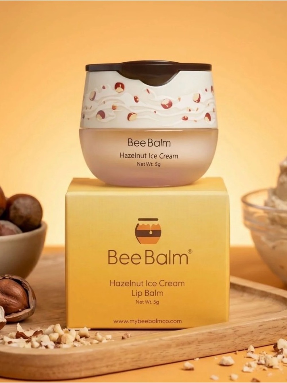 Bee Balm Hazelnut Ice Cream Lip Balm